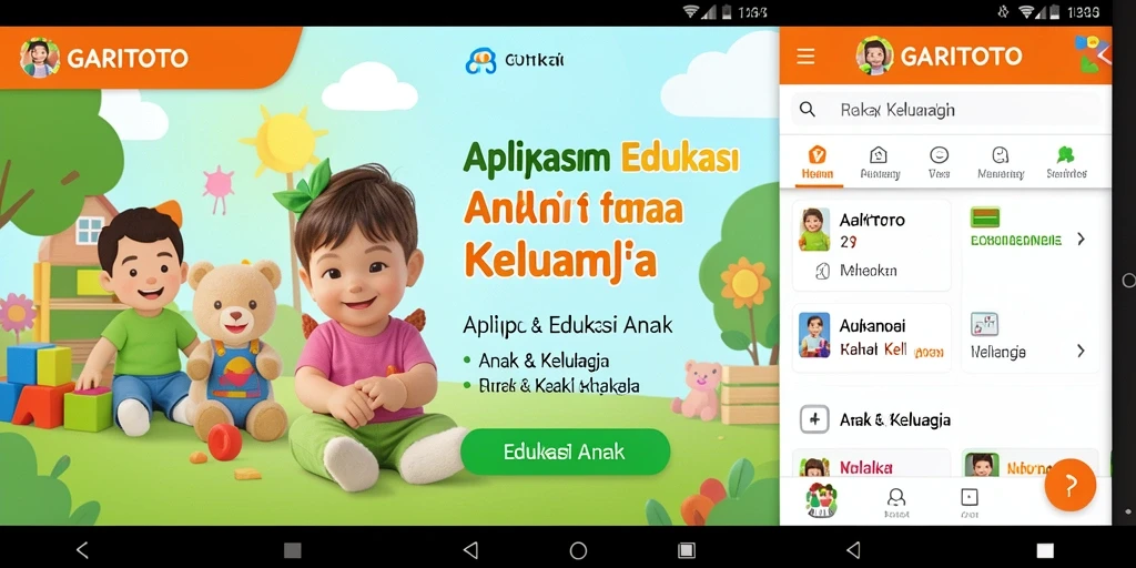 Tampilan antarmuka GARITOTO yang menarik dan interaktif untuk anak.