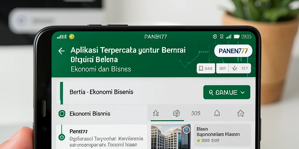 Tampilan keseluruhan aplikasi PANEN77 yang informatif dan user-friendly.