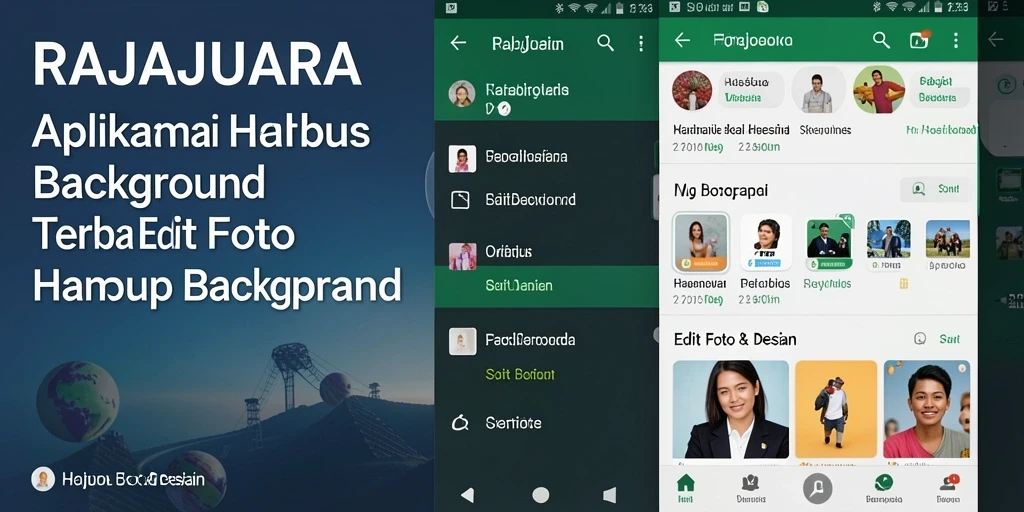 Tampilan antarmuka RAJAJUARA saat menghapus background gambar.