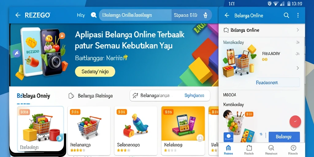 Antarmuka pengguna REZEGO yang simple dan menarik.
