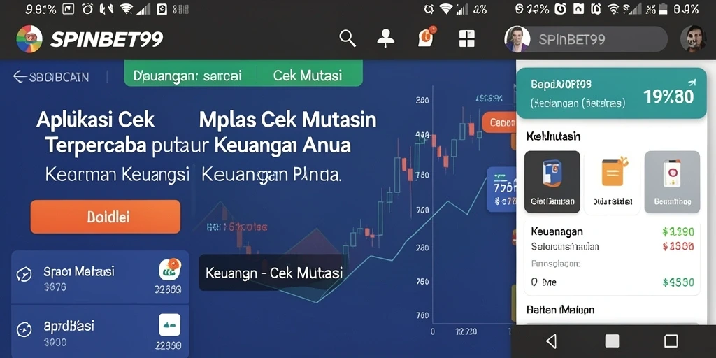 Tampilan antarmuka SPINBET99 untuk pengecekan mutasi keuangan.