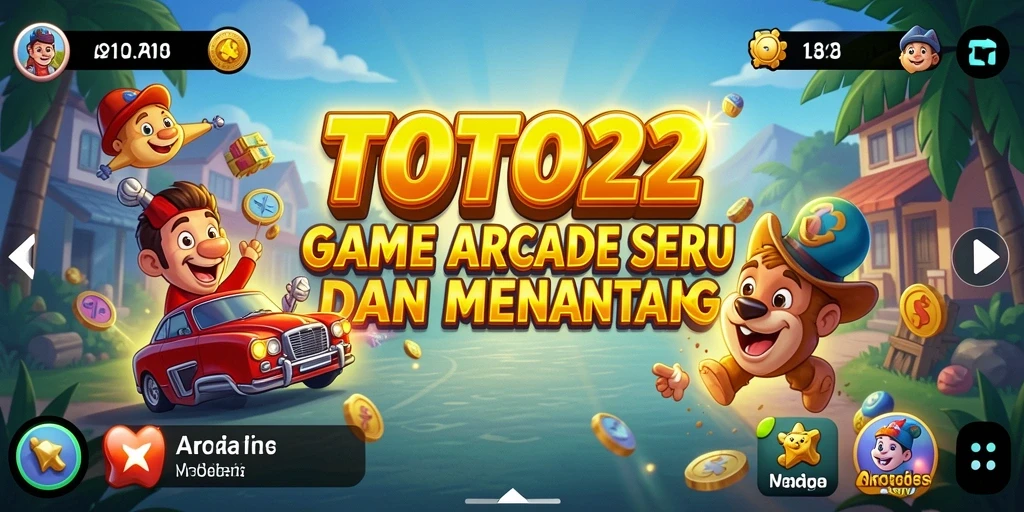 Tampilan antarmuka permainan TOTO22 dengan aksi Arcade yang menarik.
