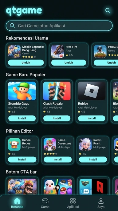 qtgame - Pusat Akses Aplikasi Populer & Kanal Uji